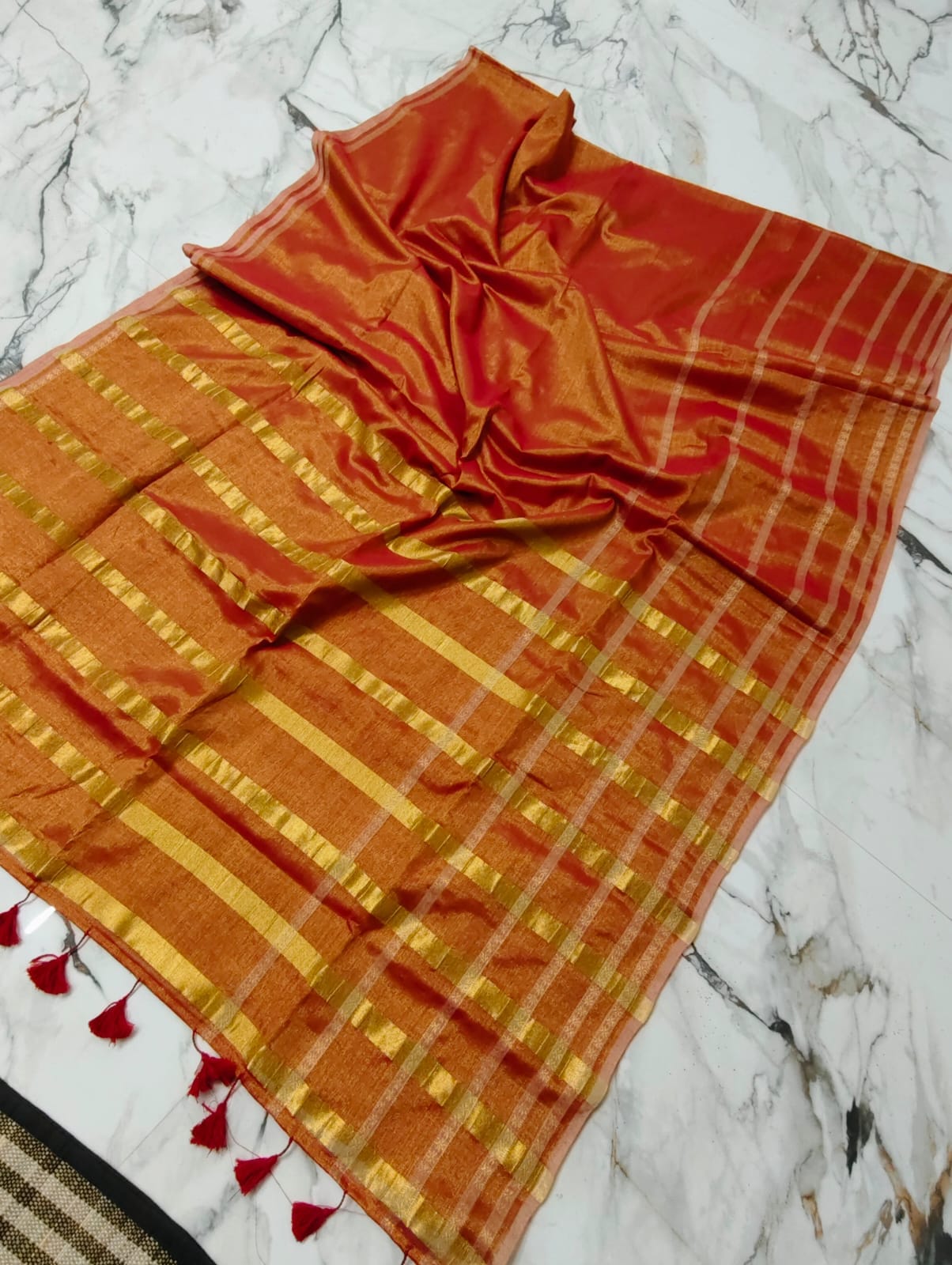 Soft Tissue Mul cotton Saree