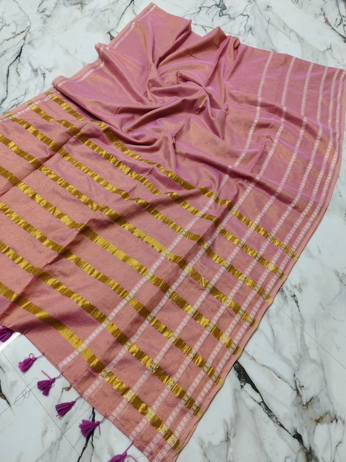 Soft Tissue Mul cotton Saree