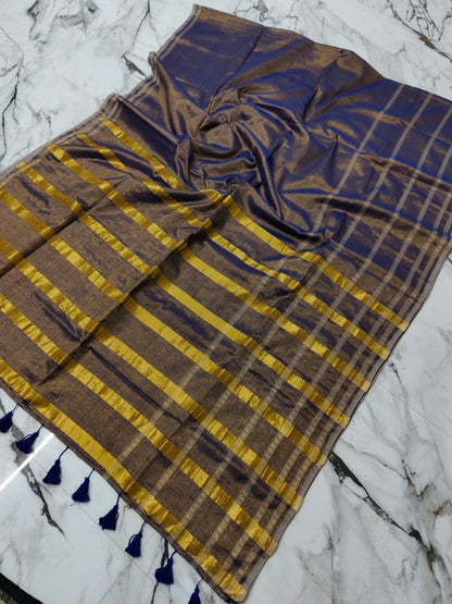 Soft Tissue Mul cotton Saree