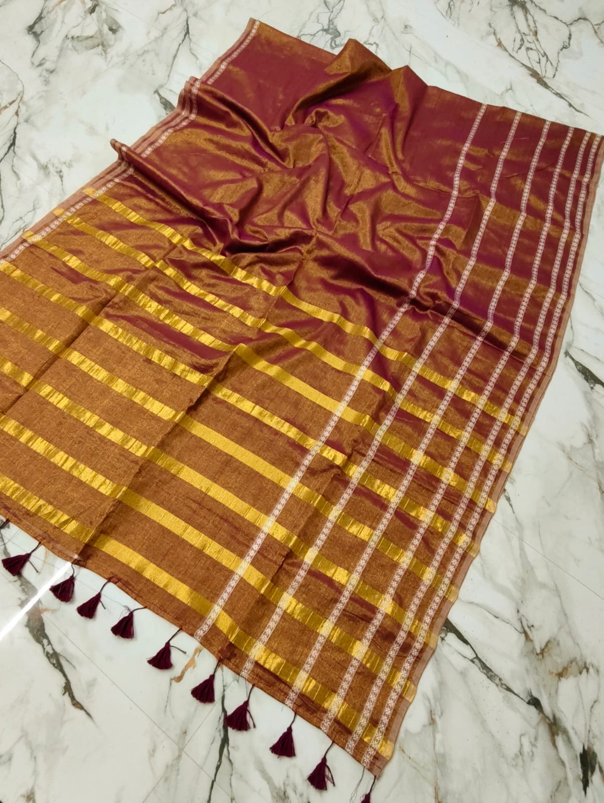 Soft Tissue Mul cotton Saree