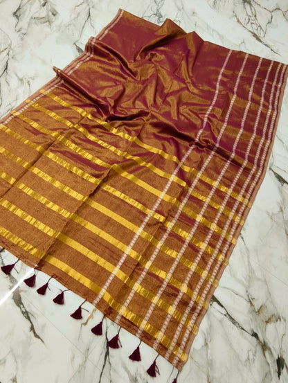 Soft Tissue Mul cotton Saree