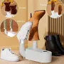 Electric Shoe Dryer with UV Sterilization Foldable Boot Dryer Warmer with Timer Auto Shut Off for Shoes Gloves Socks Hats Moisture Odour Removal