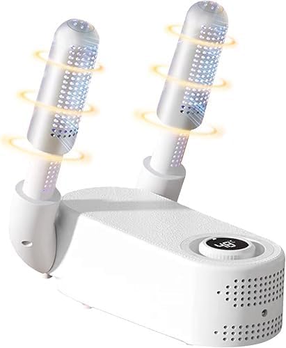 Electric Shoe Dryer with UV Sterilization Foldable Boot Dryer Warmer with Timer Auto Shut Off for Shoes Gloves Socks Hats Moisture Odour Removal